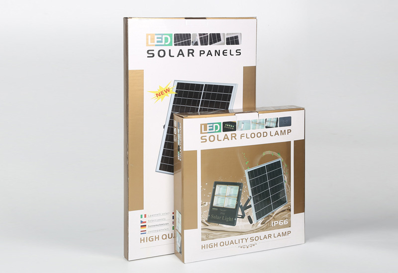 box of solar lights